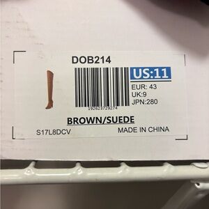 Dream Pairs Brown Suede Over the Knee Boots